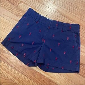 Embroidered Lobster Shorts British Khaki Size 12